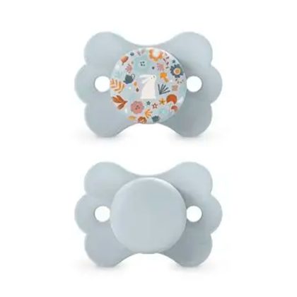 Пустышка Suavinex Wonderland 0-6м 2шт голубая