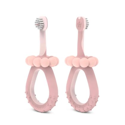 Зубная щетка Suavinex 0-2 года розовая