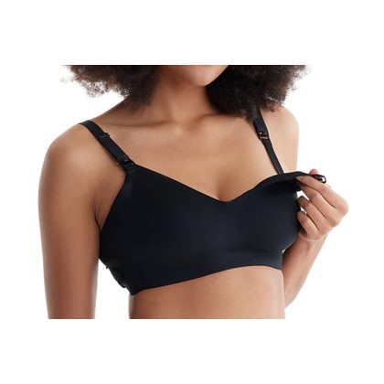 Бесшовный бюстгальтер для кормления Momcozy L Black