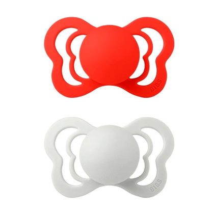 Пустышка BIBS Pacifier Couture Candy Apple/Haze 2шт 0-6м