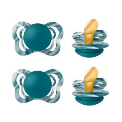 Пустышка BIBS Couture Tie Dye/Forest Lake White 2шт 0-6м