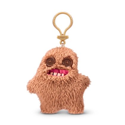 Мягкая игрушка-брелок FUGGLER HANG TAG коричневый пушистик 12см