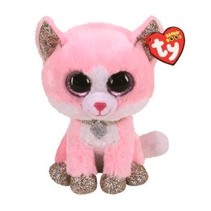 Мягкая игрушка TY розовая кошка Fiona