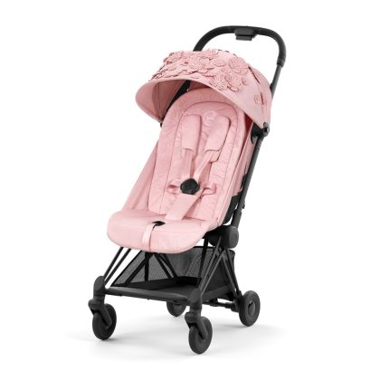 Коляска Coya SIMPLY FLOWERS PINK light pink