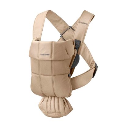 Рюкзак для переноски малыша BabyBjorn  Mini, Woven, бежевый