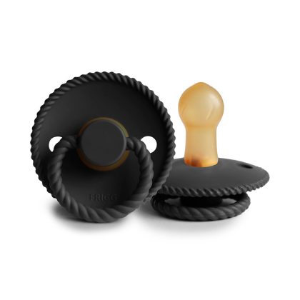 Пустышка FRIGG Rope Latex Jet Black - 0-6м