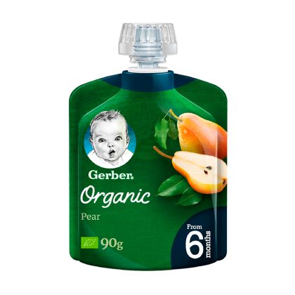 Пюре Gerber Organic груша 6м+ 90 гр