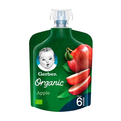 Пюре Gerber Organic яблоко 6м+ 90 гр