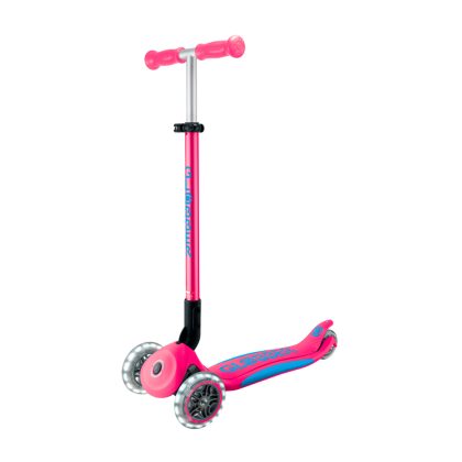 Трёхколесный самокат Globber Primo Foldable Plus FUCHSIA / SKY BLUE