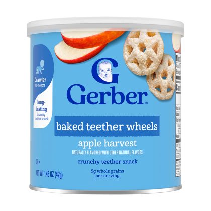 Колесики-прорезыватели Gerber яблоко 10м+ 42 гр