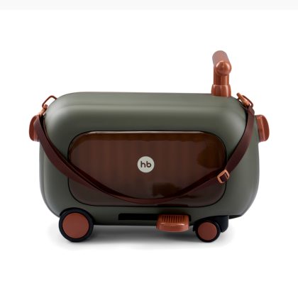 Чемодан-каталка TRAVY dark green HAPPY BABY