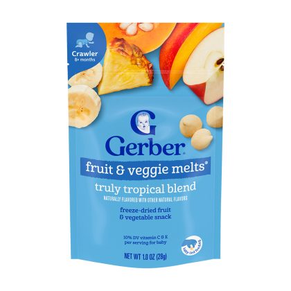 Йогуртовые шарики Gerber Tropical Blend 8м+ 28 гр