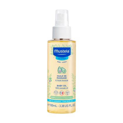 Детское массажное масло с маслом авокадо Mustela 100 мл