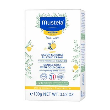 Нежное мыло с кольд кремом Mustela 100 гр