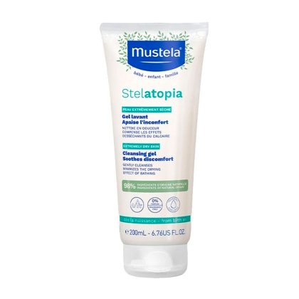 Нежный очищающий гель для душа Mustela Stelatopia 200 мл