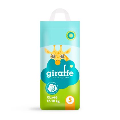 Трусики-подгузники Lovular Giraffe размер XL 12-18 кг 46 шт