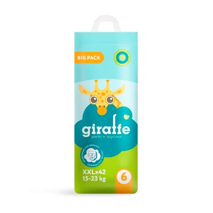 Трусики-подгузники Lovular Giraffe размер XXL 15-23 кг 42 шт