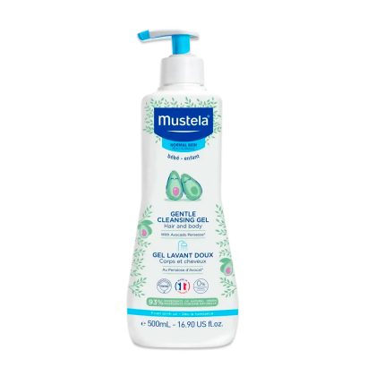 Мягкий очищающий гель для волос и тела Mustela 500 мл