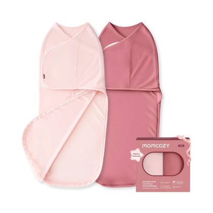 Пеленка-конверт Momcozy на липучках 2шт Pink