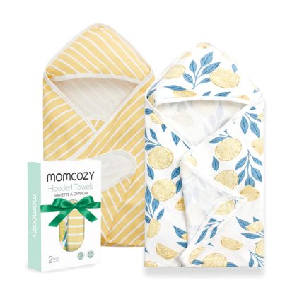 Полотенце-уголок Momcozy 2 шт Lemon Leaves