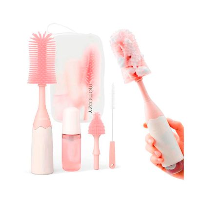 Набор силиконовых щеточек Momcozy Pink