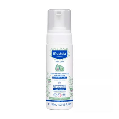 Пенка Mustela для новорожденных от молочных корочек 150 мл