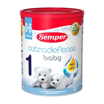 Semper молочная смесь Сэмпер бэби нутрадефенс 1 (400грx12)