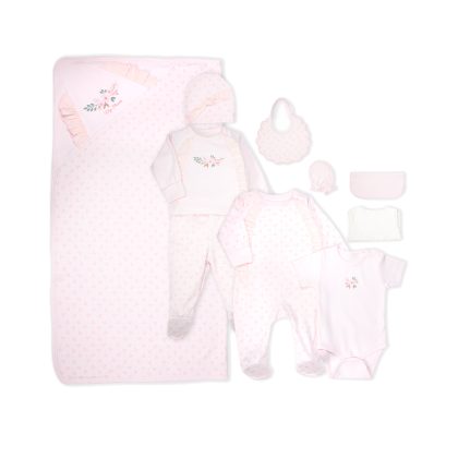 Подарочный набор из 10 предметов (Cute Girl) BEBETTO Девочки Розовый 0-3M/62CM