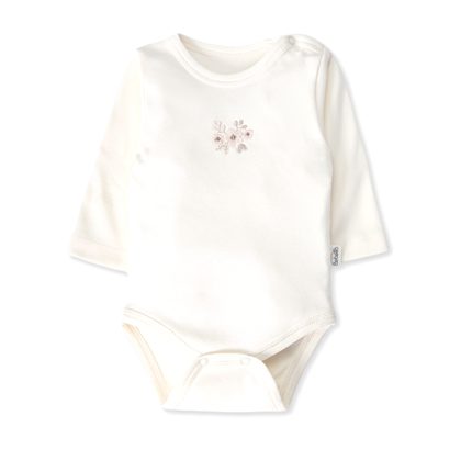 Боди с длинным рукавом (Cute Girl) BEBETTO Девочки Молочный 3-6M/68CM