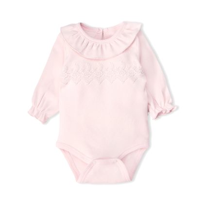 Боди с длинным рукавом (Pretty Girl) BEBETTO Девочки Розовый 3-6M/68CM