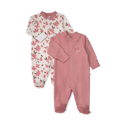 Набор слипов 2шт. (Beautiful) BEBETTO Девочки Розовый 6-9M/74CM
