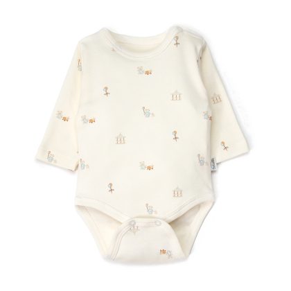 Боди с длинным рукавом (My First Playmate) BEBETTO Мальчики Молочный 3-6M/68CM