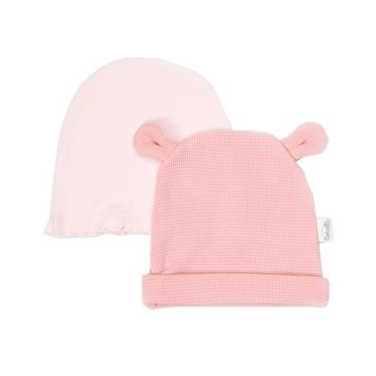 Набор шапочек 2шт. (Rabbit and carrots BEBETTO Девочки Розовый 0-6 M/43CM