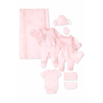 Подарочный набор из 10 предметов (Pretty Girl) BEBETTO Девочки Розовый 0-3M/62CM