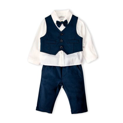 Набор из 3 предметов (Elegant Man) BEBETTO Мальчики Синий 9-12M/80CM