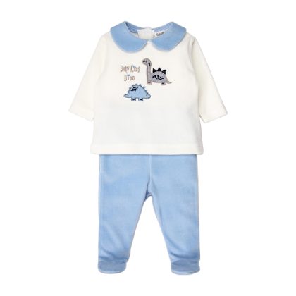Комплект кофта/ползунки (Cute DIno) BEBETTO Мальчики Голубой 3-6M/68CM