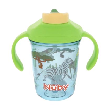 Поильник обучающий Nuby Животные 240 мл 4мес+