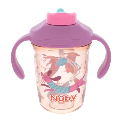 Поильник обучающий Nuby Таксы 240 мл 4мес+