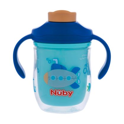 Термо-поильник обучающий Nuby Подводная лодка 210 мл 12мес+